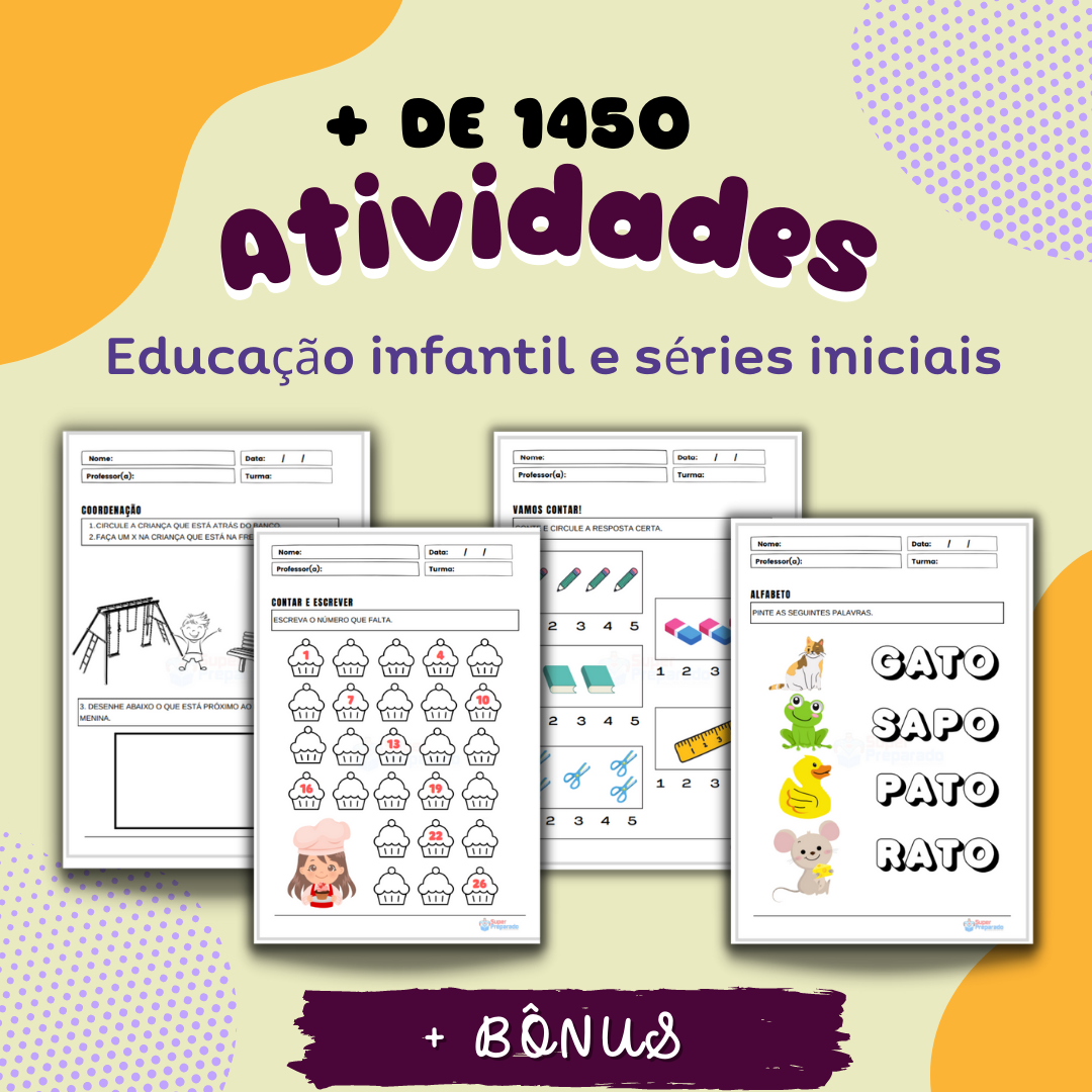 Atividades para Educação Infantil e Séries Iniciais